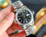 ROLEX 316L Steel 2834 Automatic Movement Natural Gem 36MM Watch